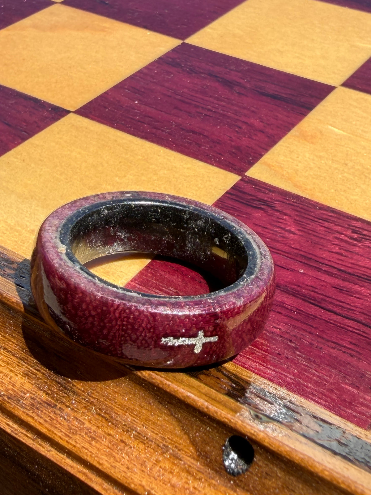 Purple Heart Wooden Ring