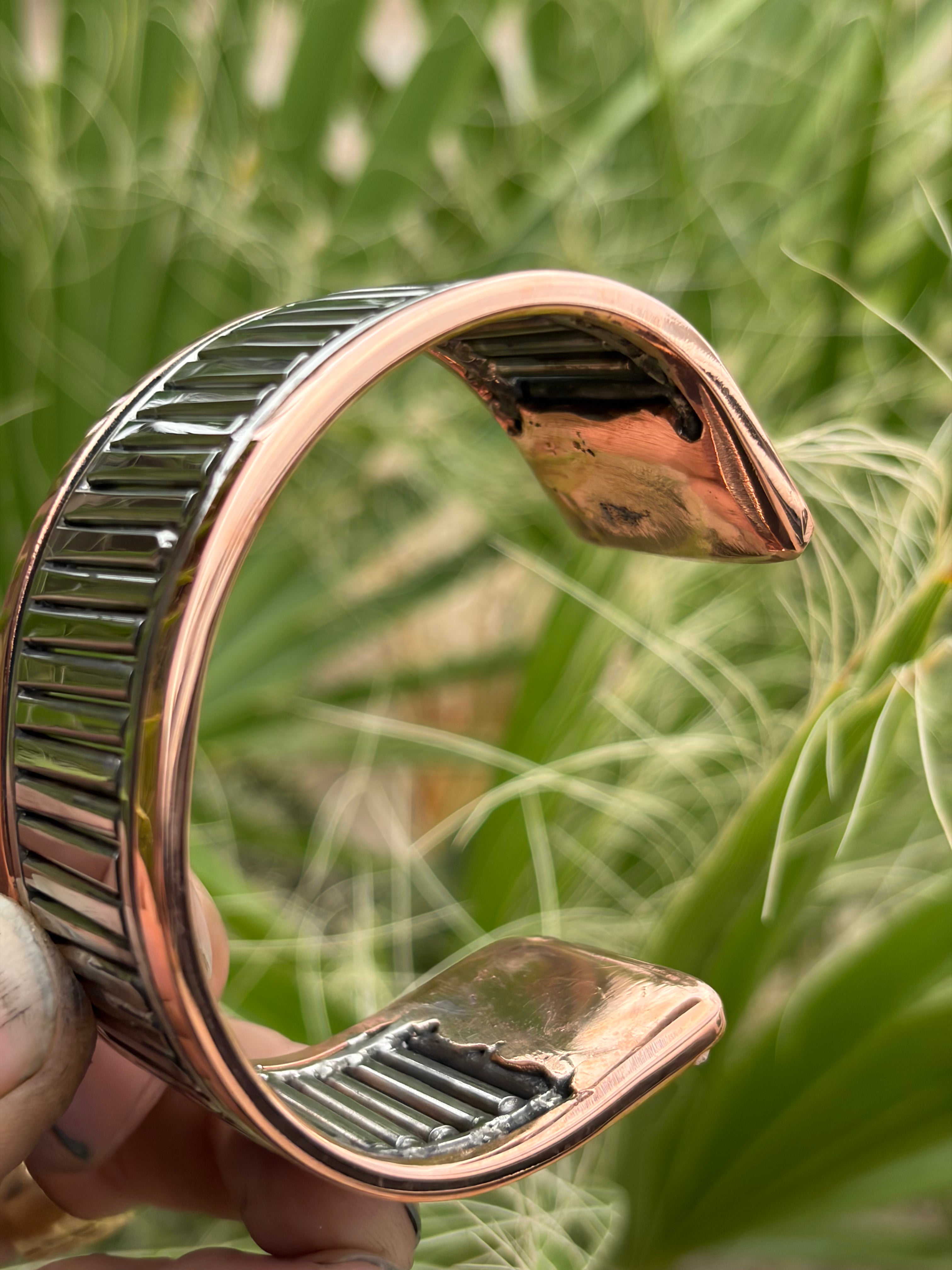 Signature Copper and stainless Cuff Bracelet by Cuffco47