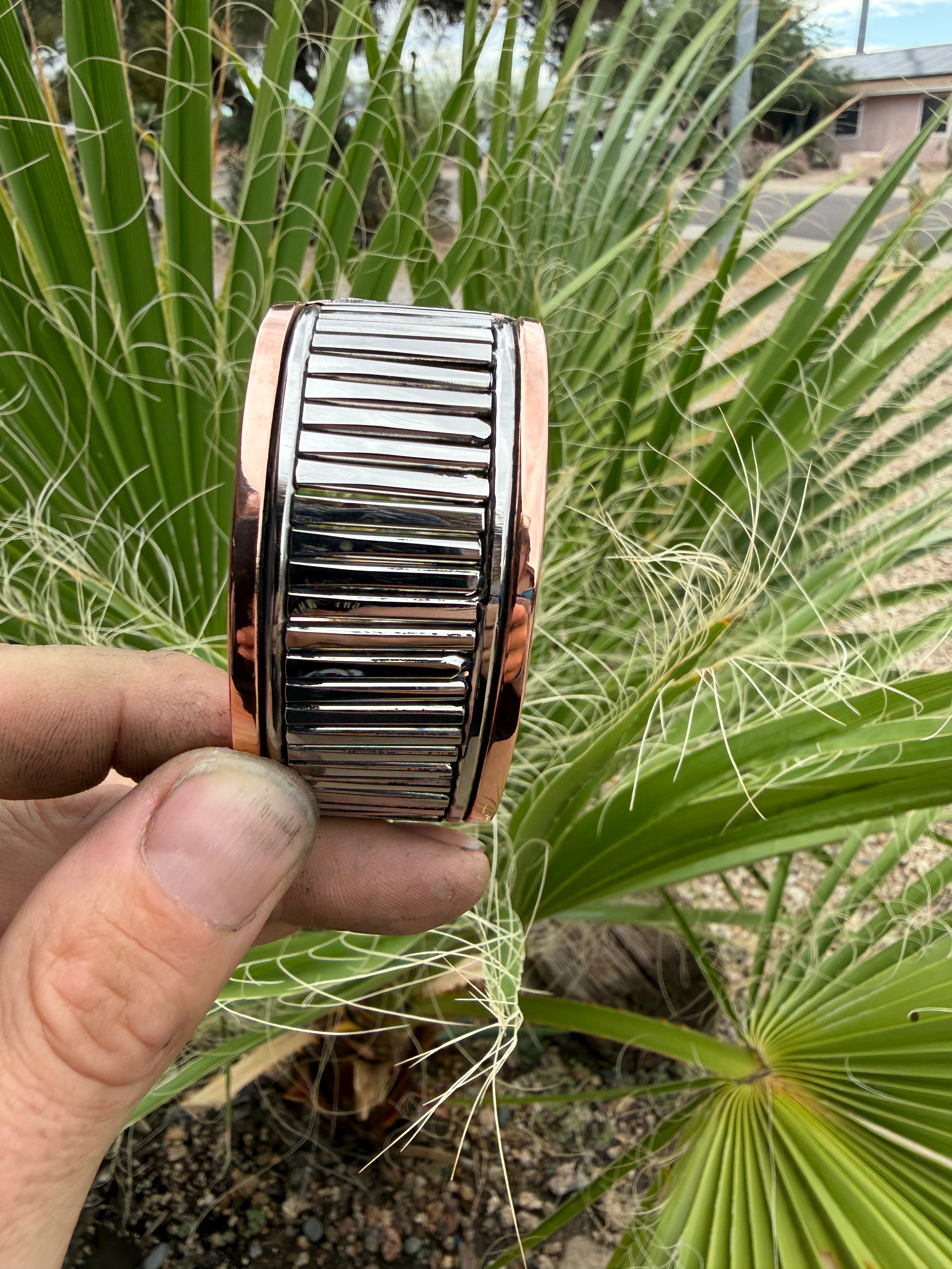 Signature Copper and stainless Cuff Bracelet by Cuffco47