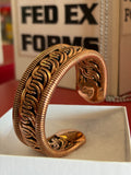 Handmade Copper Cuff Bracelet (47feet of copper)