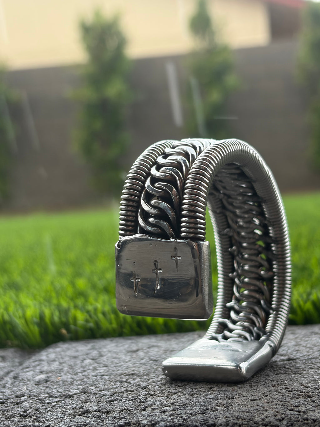 The Dime Piece!! ™️ Handmade Stainless steel cuff bracelet!